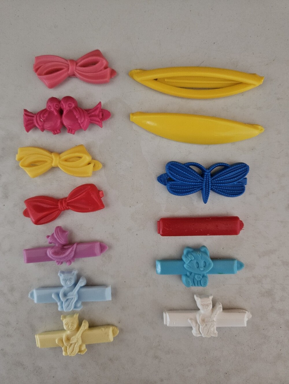 Vintage 80s & 90s Plastic Hair Clips